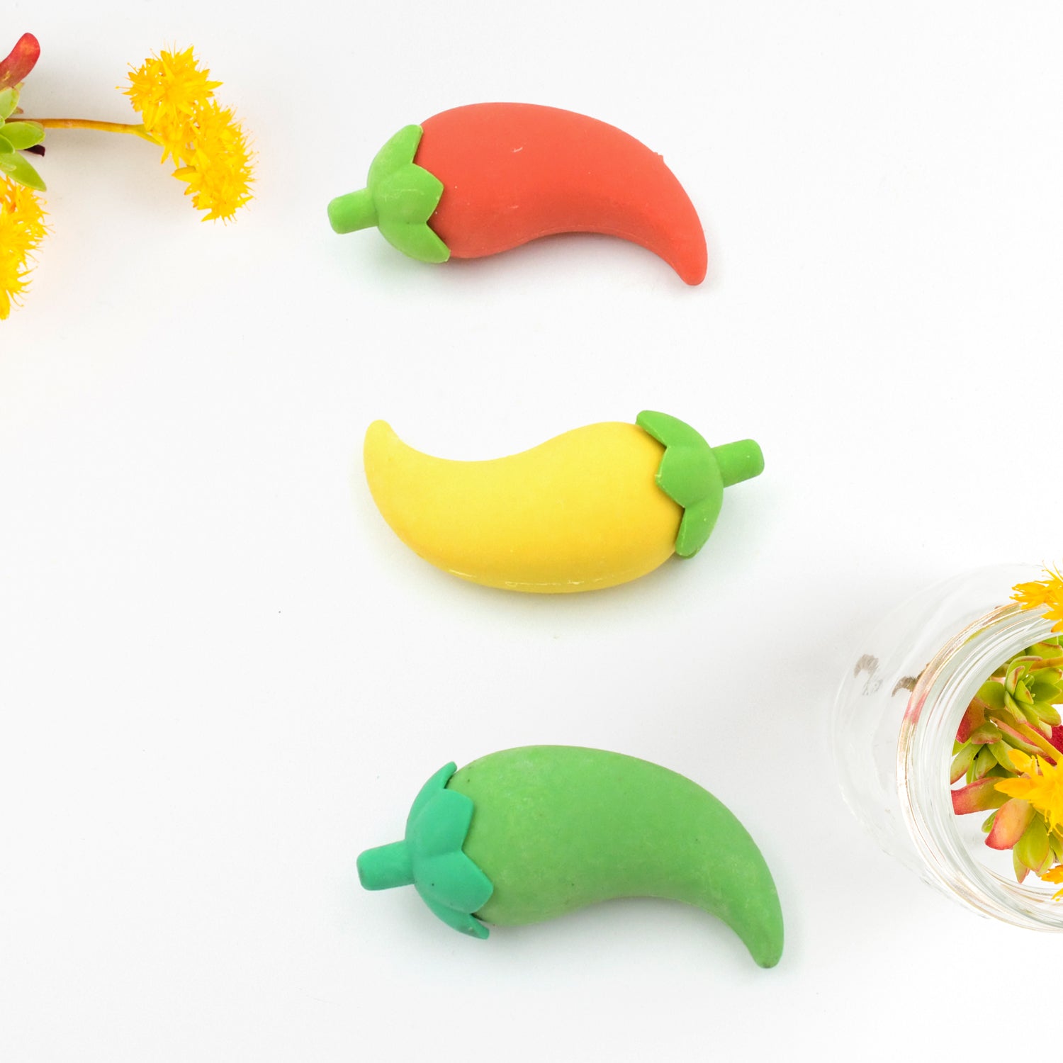 4626 3D Fancy & Stylish Colorful Chili Shape Erasers, Mini Eraser Creative Cute Novelty Eraser for Children Eraser Set for Return Gift, Birthday Party, School Prize, (3 pc Set) 4626 3D Fancy & Stylish Colorful Chili Shape Erasers, Mini Eraser Creative Cute Novelty Eraser for Children Eraser Set for Return Gift, Birthday Party, School Prize, (3 pc Set)